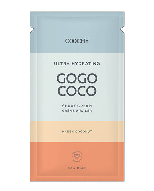Coochy Ultra Hydrating Shave Cream Foil - .35 Oz Mango Coconut Classic Brands 1657