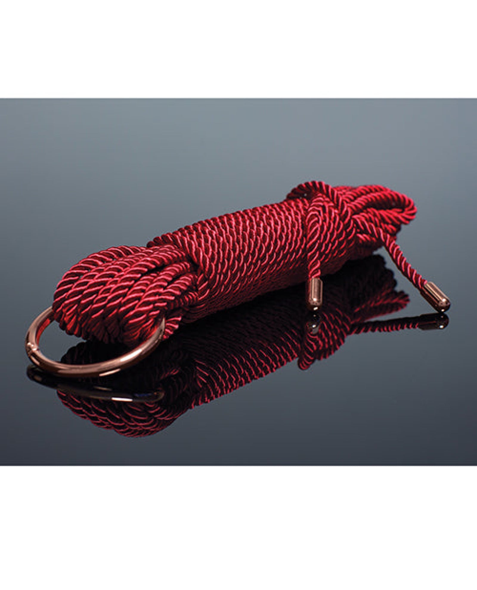 Pleasure Collection Silky Smooth Rope - Red/rose Gold Coquette