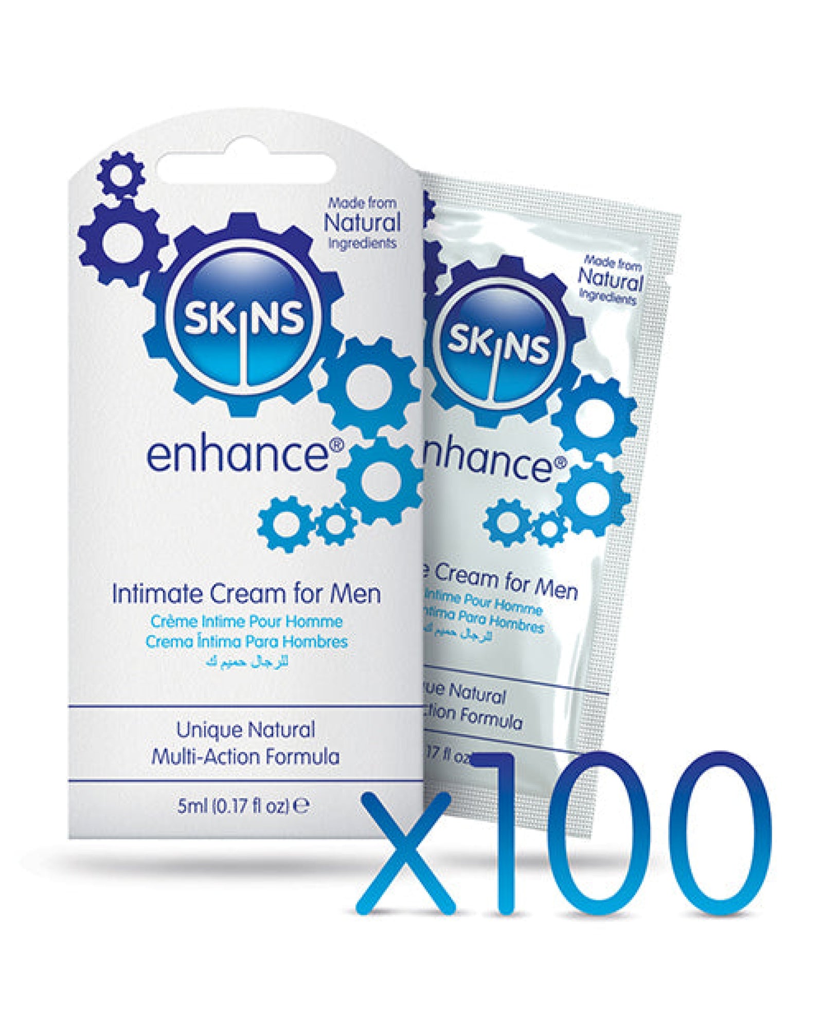 Skins Enhance Intimate Cream Foils - 5 Ml Box Of 100 Creative Conceptions