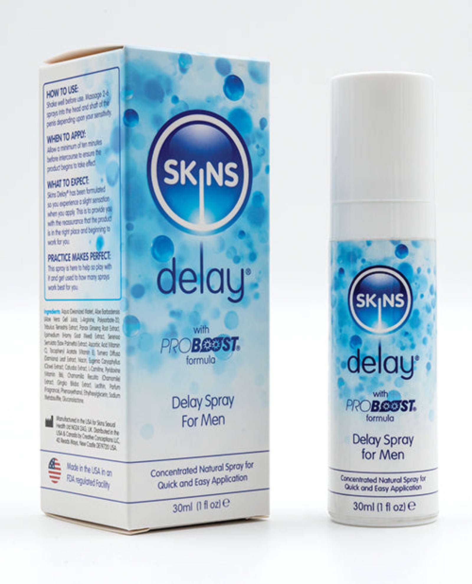 Skins Natural Delay Spray - 30 Ml Creative Conceptions