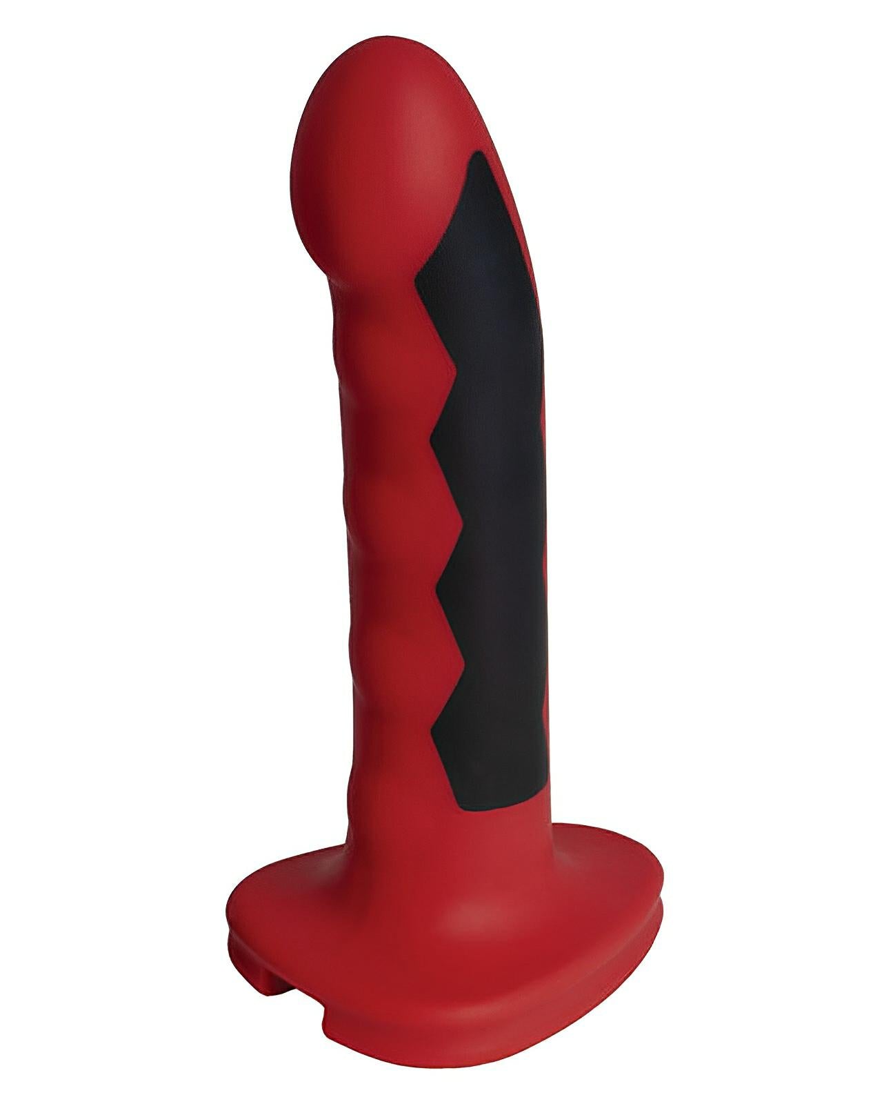 Electrastim Silicone Fusion Komodo Dildo - Red-black Electrastim