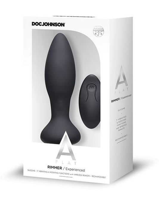 A Play Rimmer Experienced Rechargeable Silicone Anal Plug W/remote Doc Johnson 1657
