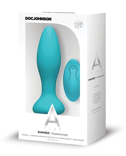 A Play Rimmer Experienced Rechargeable Silicone Anal Plug W/remote Doc Johnson