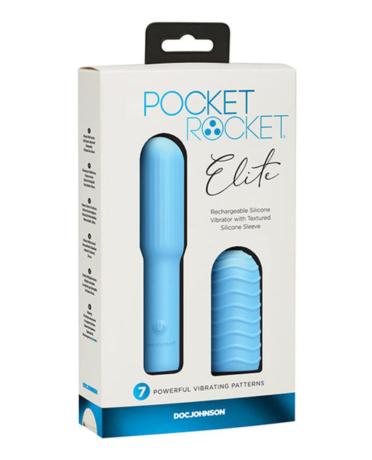 Pocket Rocket Elite Rechargeable W/removable Sleeve Doc Johnson 1657