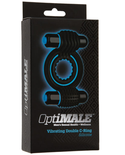 Optimale Vibrating Double C Ring - Black Doc Johnson 500