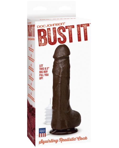 Bust It Squirting Realistic Cock Nut Butter Doc Johnson