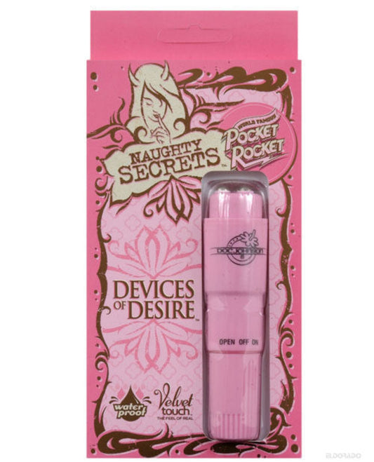 Naughty Secrets Devices Of Desire Pocket Rocket - Pink Doc Johnson 1657