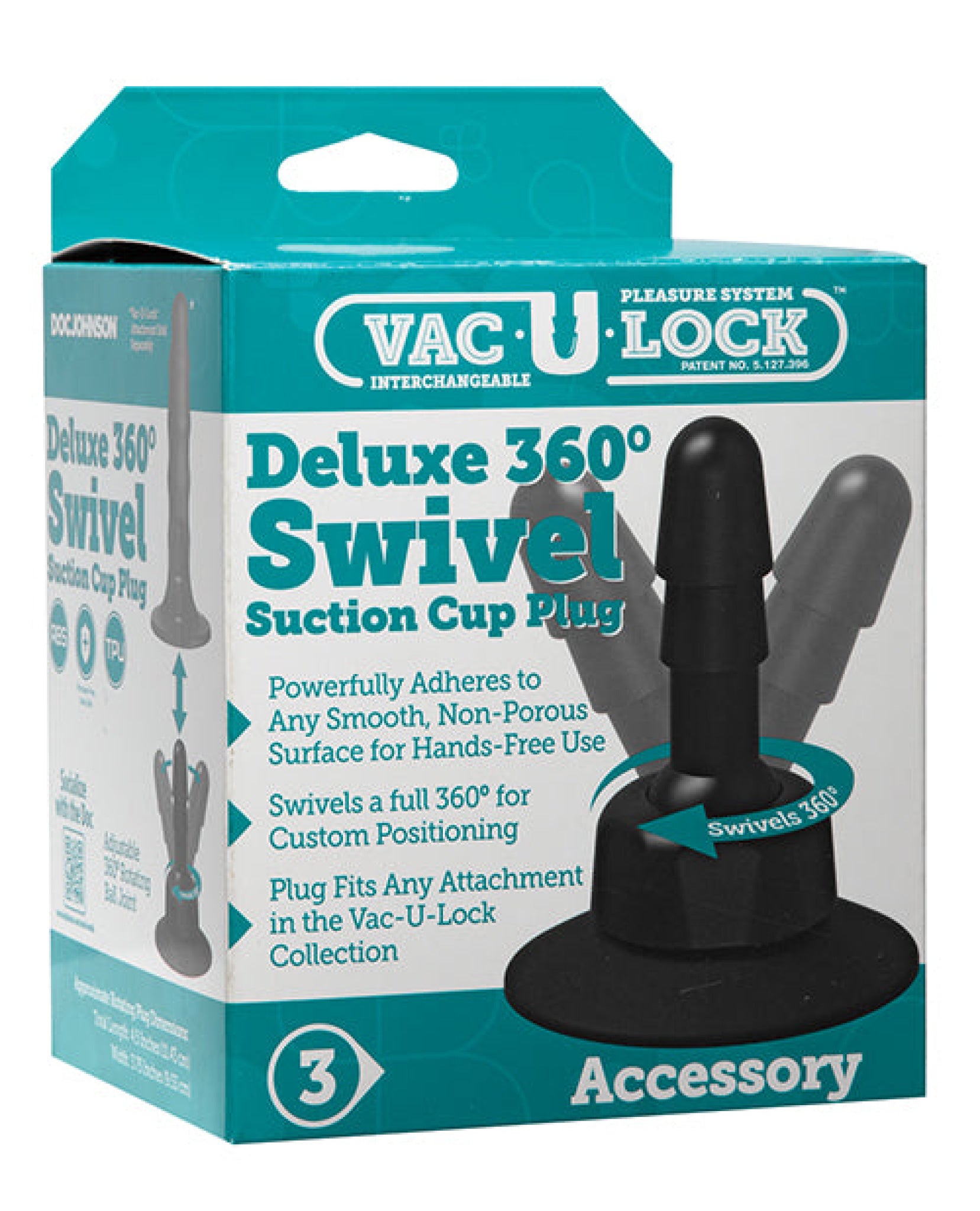 Vac-u-lock Deluxe 360 Swivel Suction Cup Plug Doc Johnson
