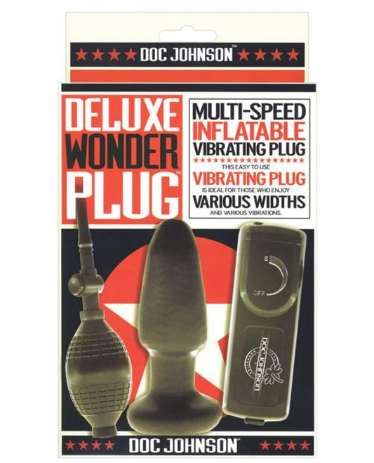 Deluxe Wonder Plug Inflatable Vibrating Butt Plug - Multi Speed Doc Johnson 1657