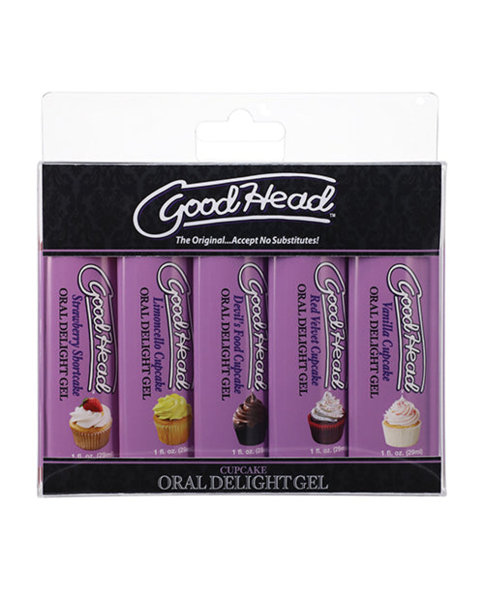 Goodhead Tropical Fruits Oral Delight Gel - Asst. Flavors Pack Of 5 Doc Johnson