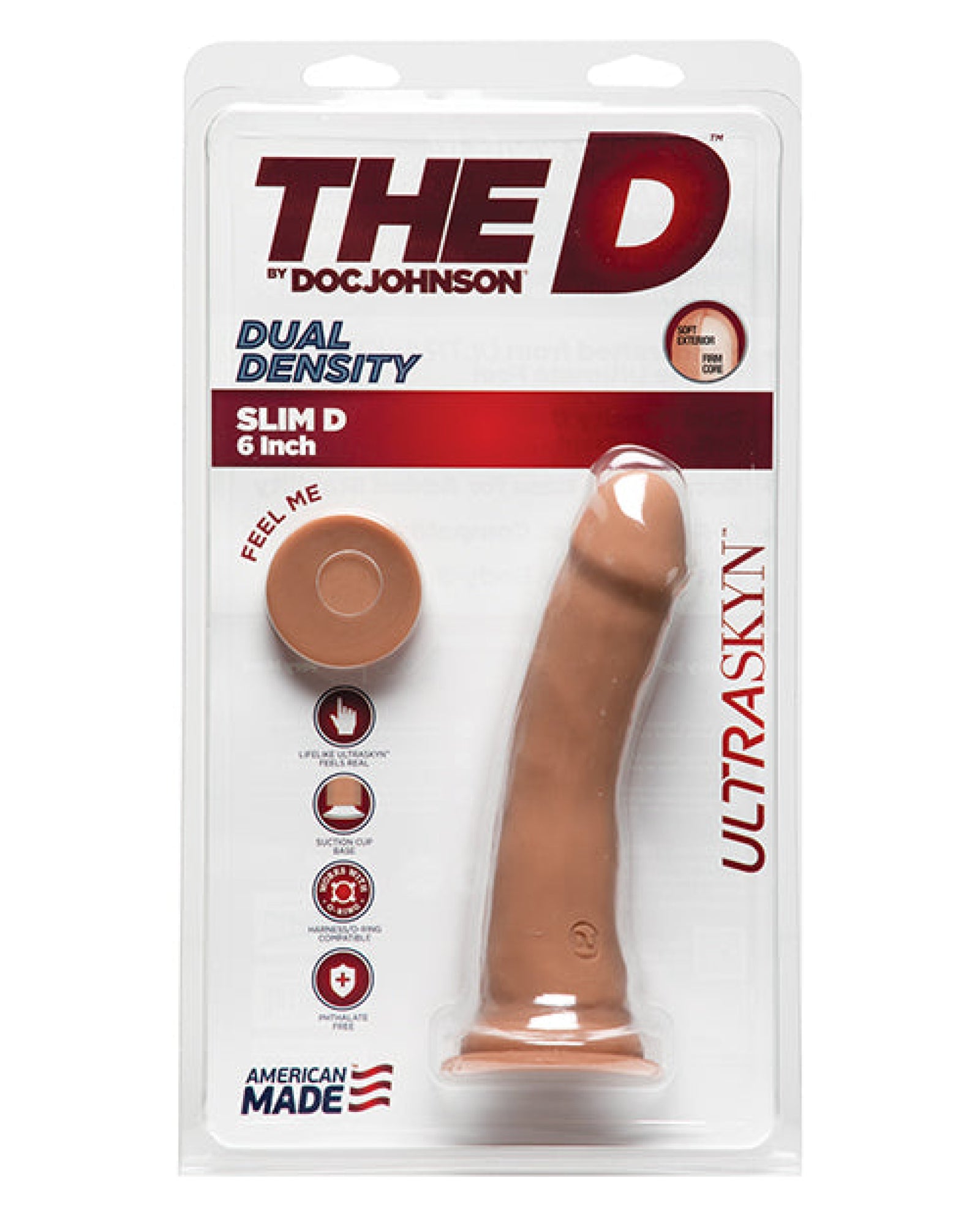 The D 6.5" Slim D - Caramel Doc Johnson