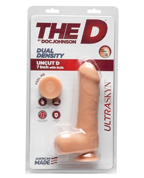 "The D 7"" Uncut D W/balls" Doc Johnson