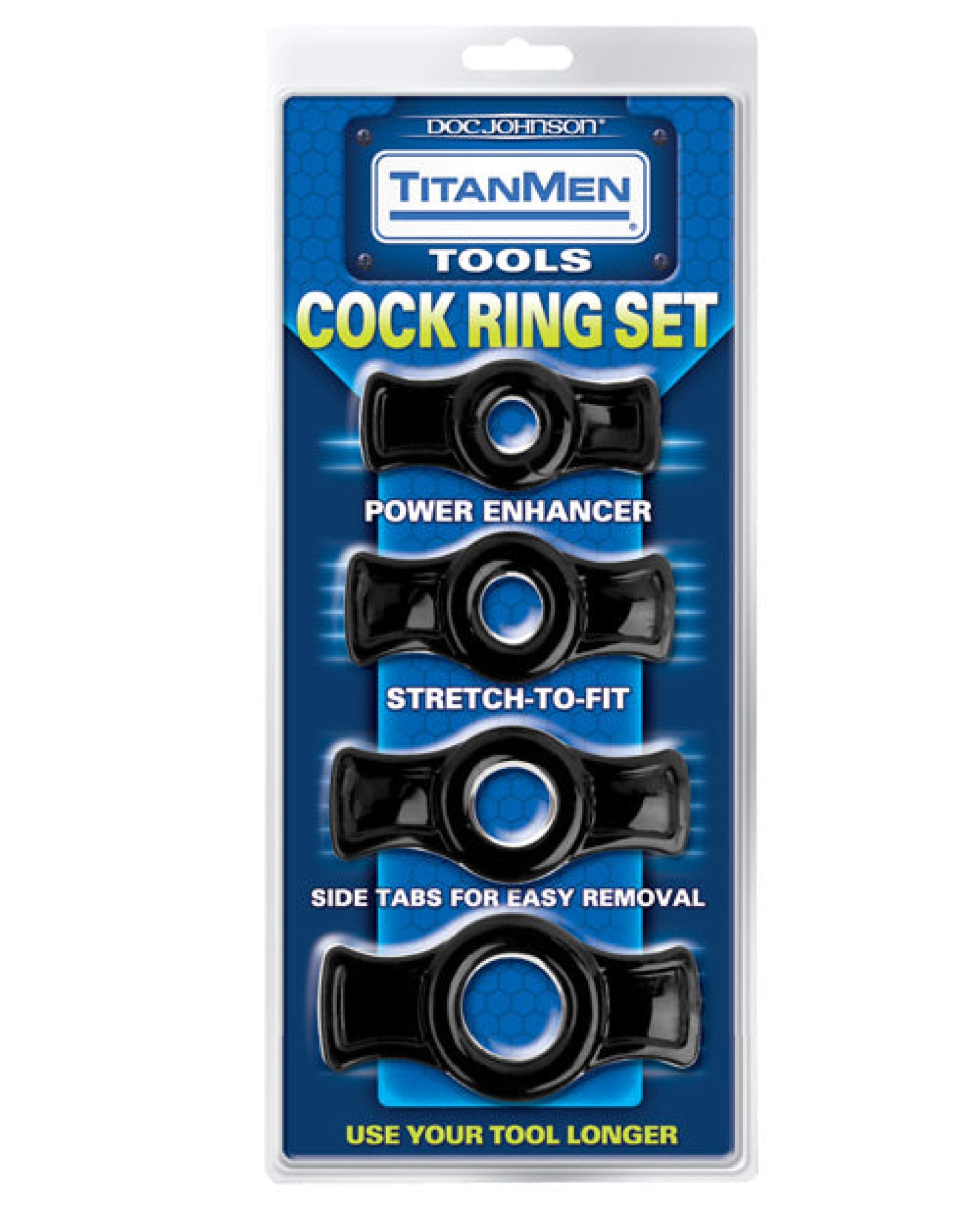 Titanmen Tools Cock Ring Set Doc Johnson