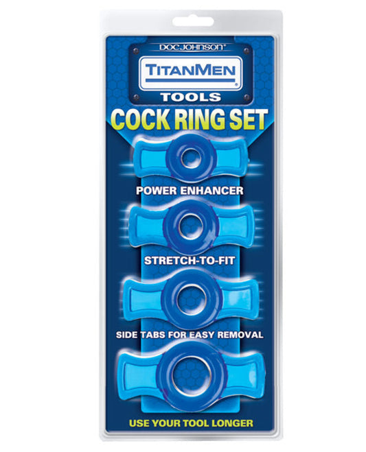 Titanmen Tools Cock Ring Set Doc Johnson 1657