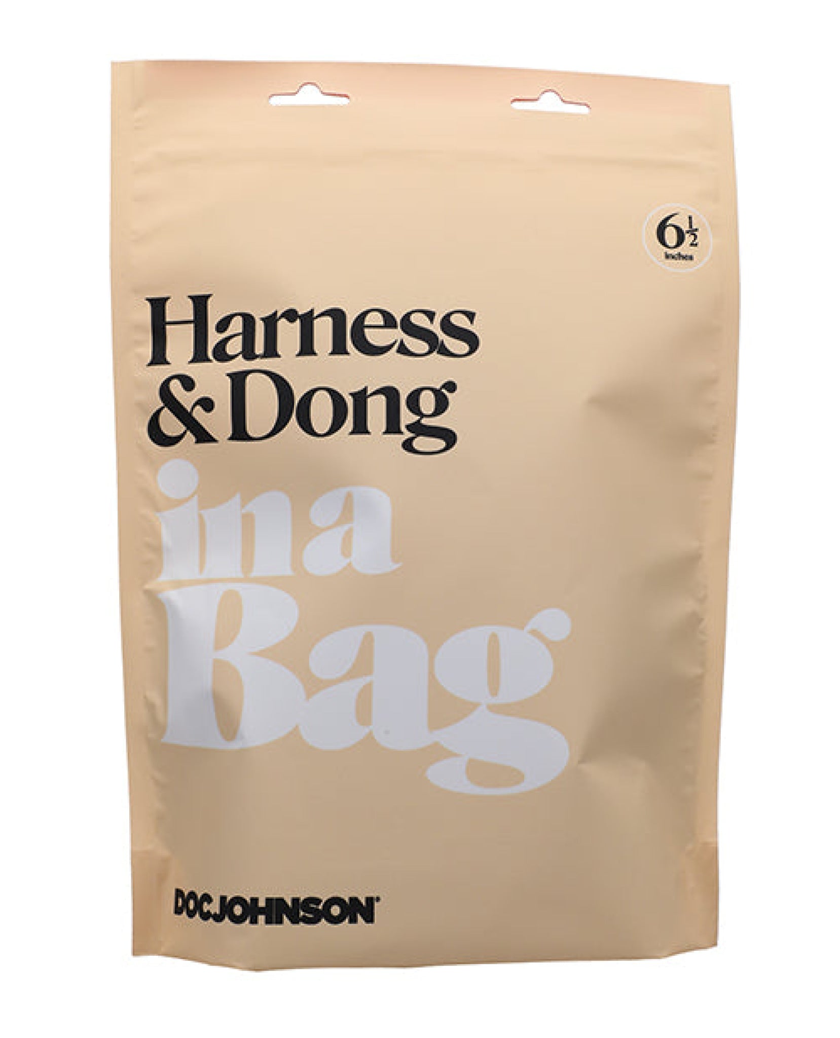 In A Bag Harness & Dong - Black Doc Johnson
