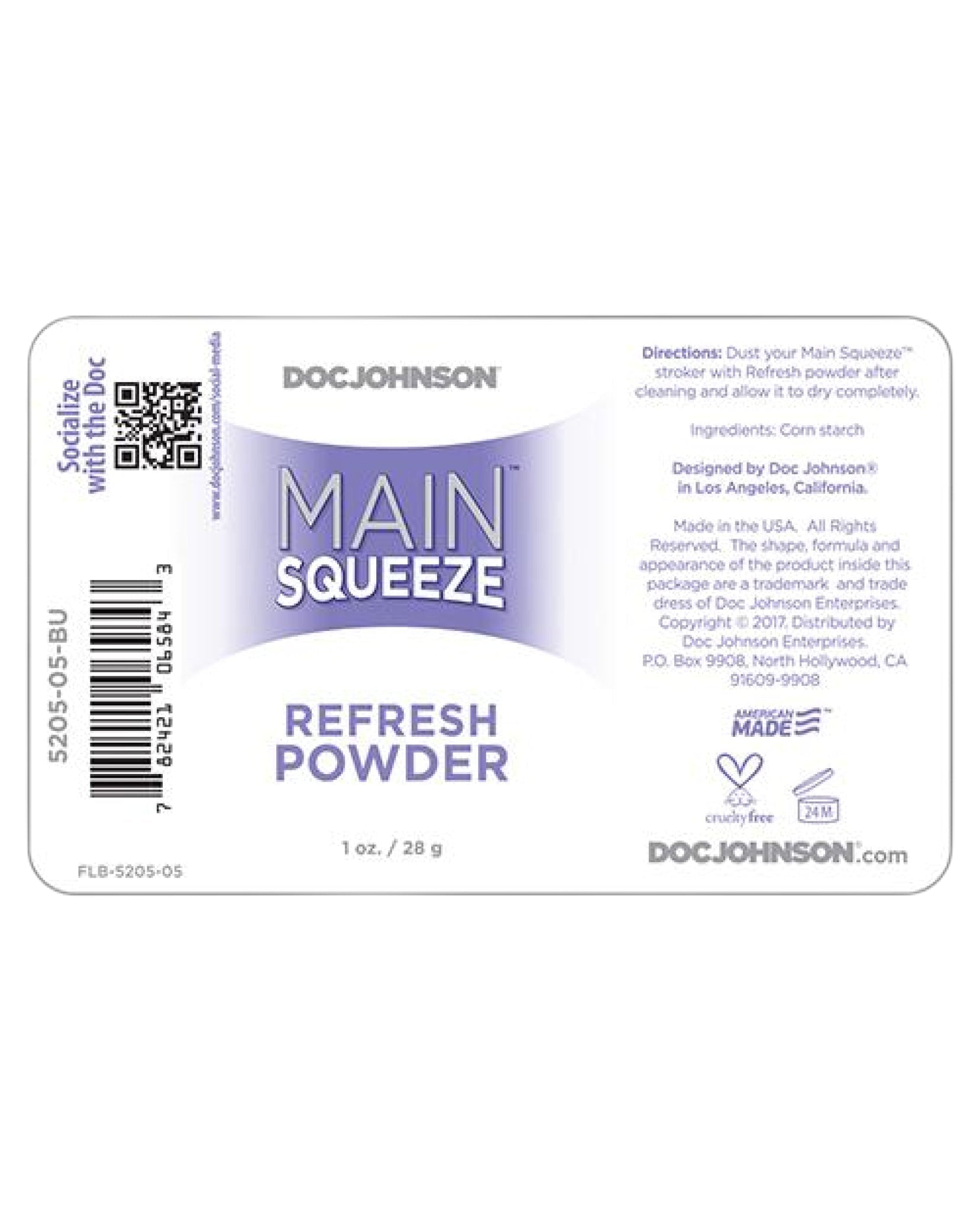 Main Squeeze Refresh Powder - 1 Oz Doc Johnson