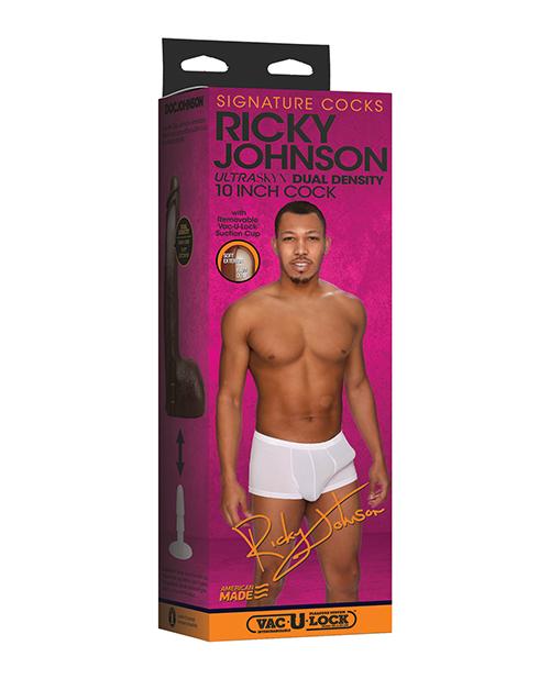 Signature Cocks Ultraskyn 10" Cock W-removable Vac-u-lock Suction Cup - Ricky Johnson Doc Johnson