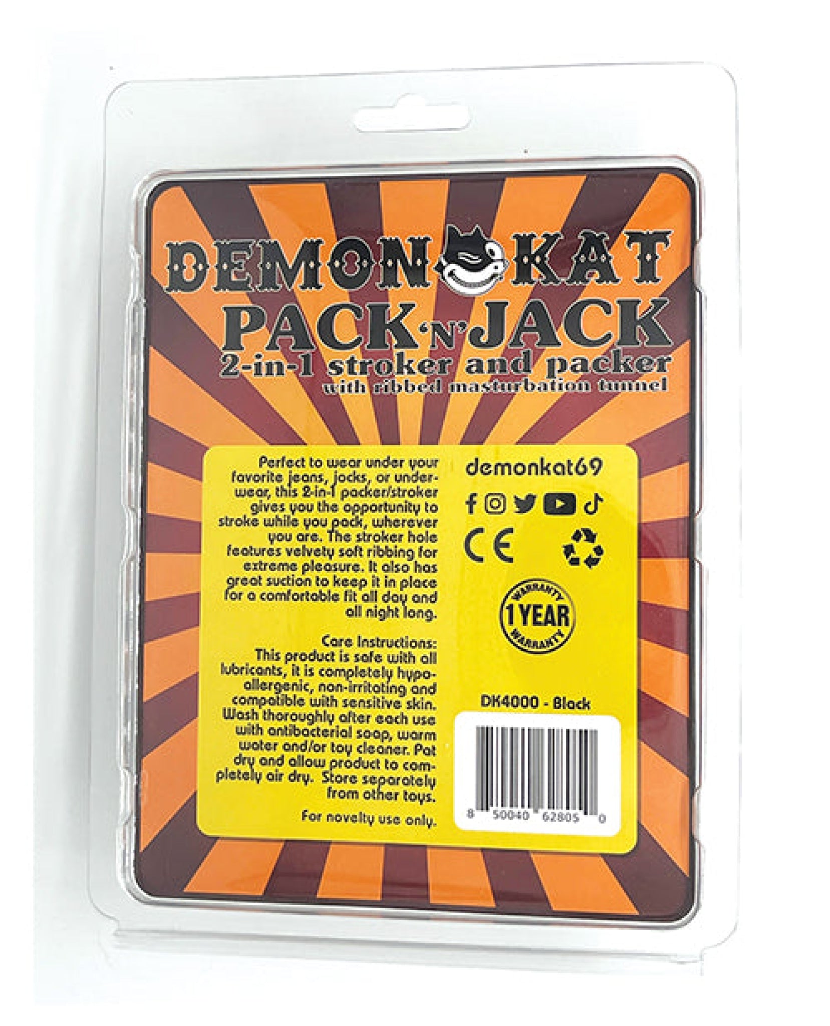 Demon Kat Pack N Jack - Black Demon Kat