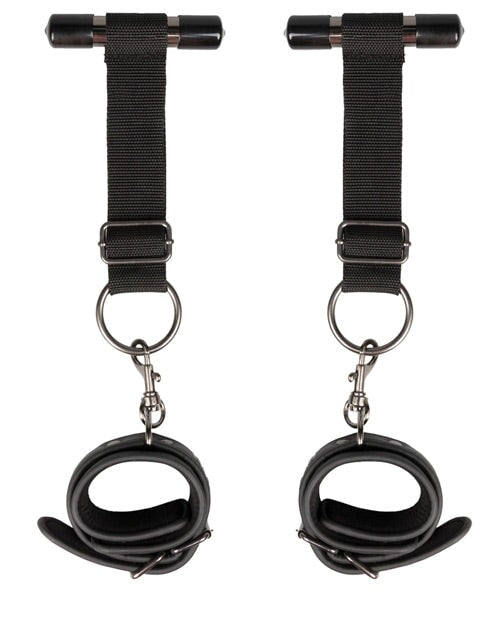 Easy Toys Over The Door Wrist Cuffs - Black Easy Toys