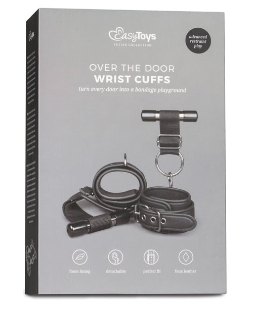Easy Toys Over The Door Wrist Cuffs - Black Easy Toys 1657
