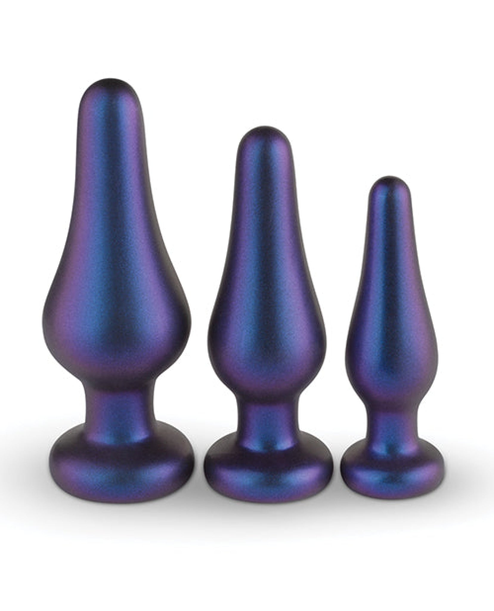 Hueman Comets Butt Plug Set Of 3 - Purple Easy Toys
