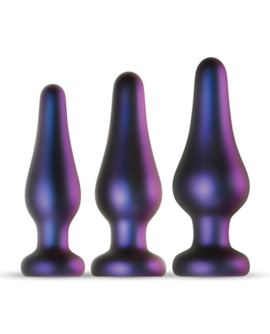 Hueman Comets Butt Plug Set Of 3 - Purple Easy Toys 1657