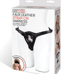 Lux Fetish Patent Leather Strap On Harness - Black Lux Fetish