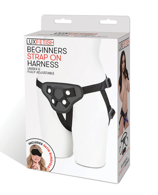 Lux Fetish Beginners Strap On Harness - Black Lux Fetish 1657