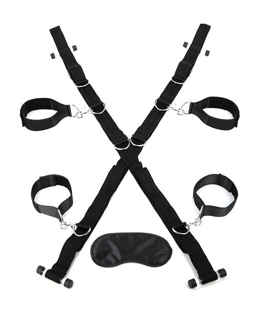 Lux Fetish Over The Door Cross W-4 Universal Soft Restraint Cuffs Lux Fetish