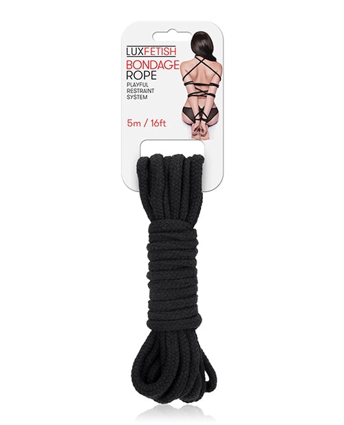 Lux Fetish Bondage Rope - Black Lux Fetish