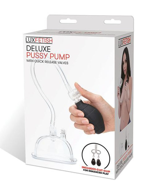 Lux Fetish Deluxe Pussy Pump W- Quick Release Valves Lux Fetish 500