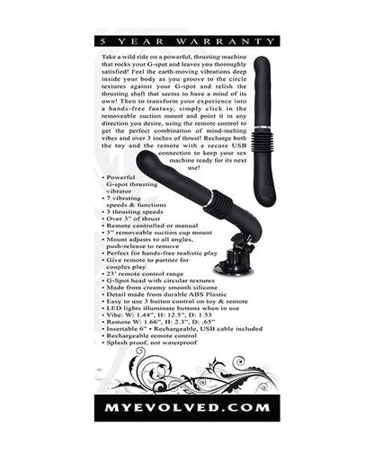 Evolved G Force Thruster - Black Evolved Novelties