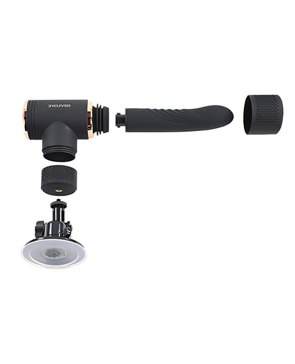 Evolved Too Hot To Handle Thrusting Machine - Black Evolved Novelties