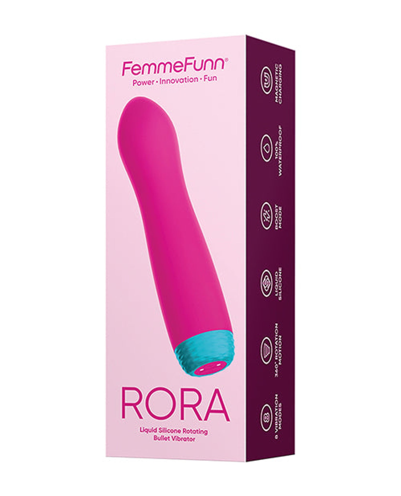 Femme Funn Rora Rotating Bullet - Pink Femme Fun