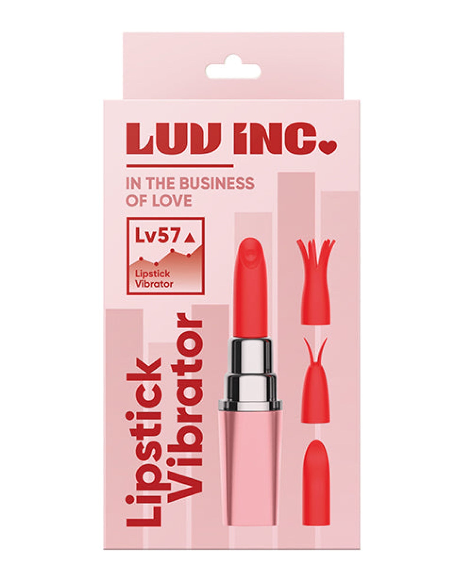 Luv Inc. Lipstick Vibrator W/3 Heads Luv Inc.