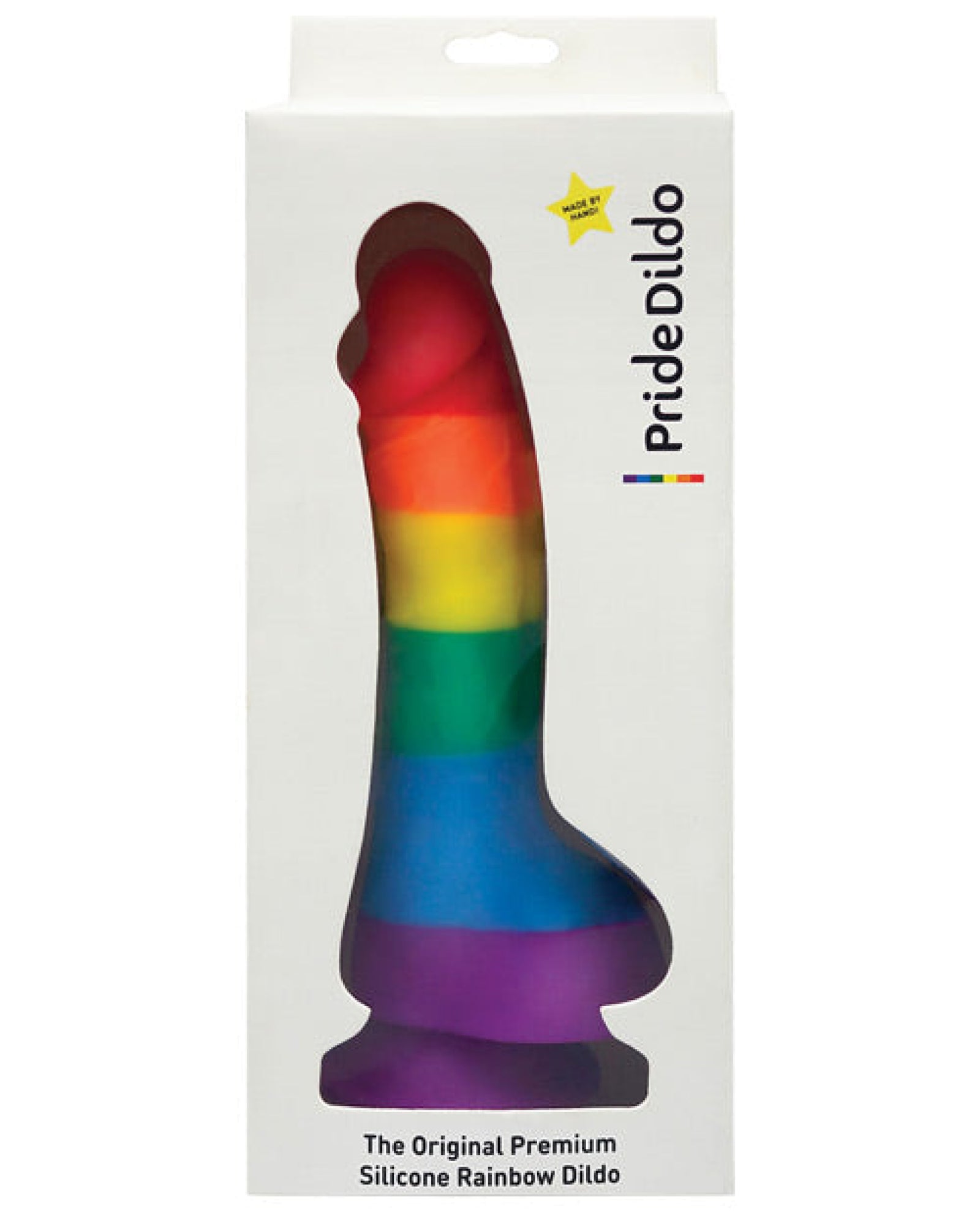 Pride Dildo W-balls - Rainbow Pride Dildo