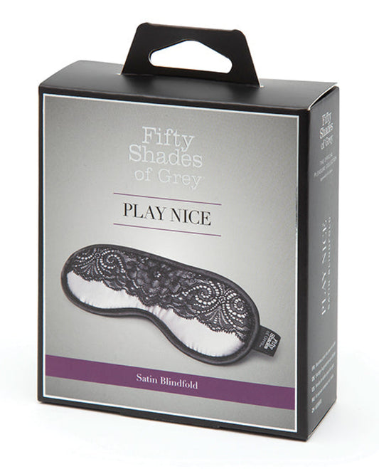 Fifty Shades Of Grey Play Nice Satin & Lace Blindfold Lovehoney C/o Wow Tech 500