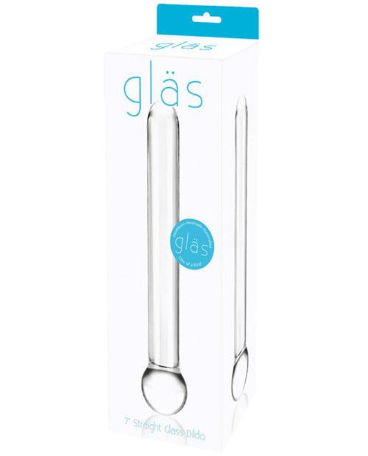 Glas 7" Straight Glass Dildo - Clear Gläs 500