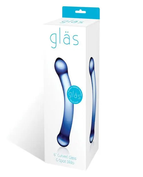 Glas 6" Curved G-spot Glass Dildo Gläs