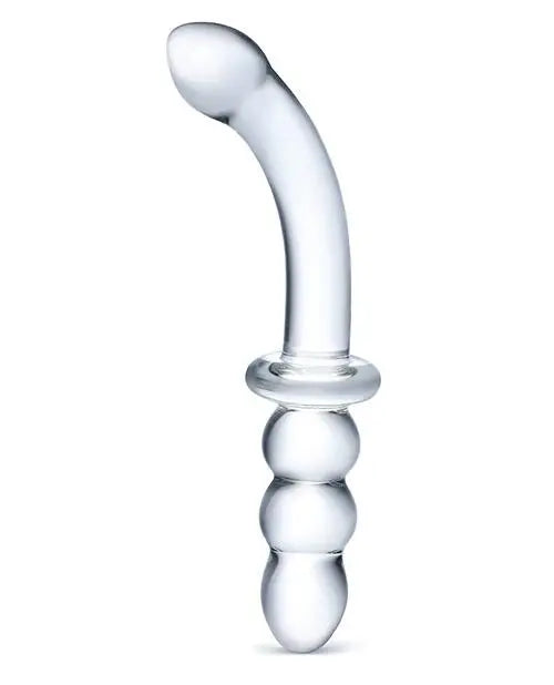 Glas 8" Ribbed G-spot Glass Dildo Gläs