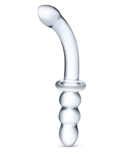 Glas 8" Ribbed G-spot Glass Dildo Gläs
