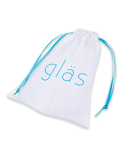 Glas 3.5" Bling Bling Glass Butt Plug - Clear Gläs