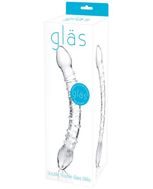 Glas Double Trouble Glass Dildo Gläs 500