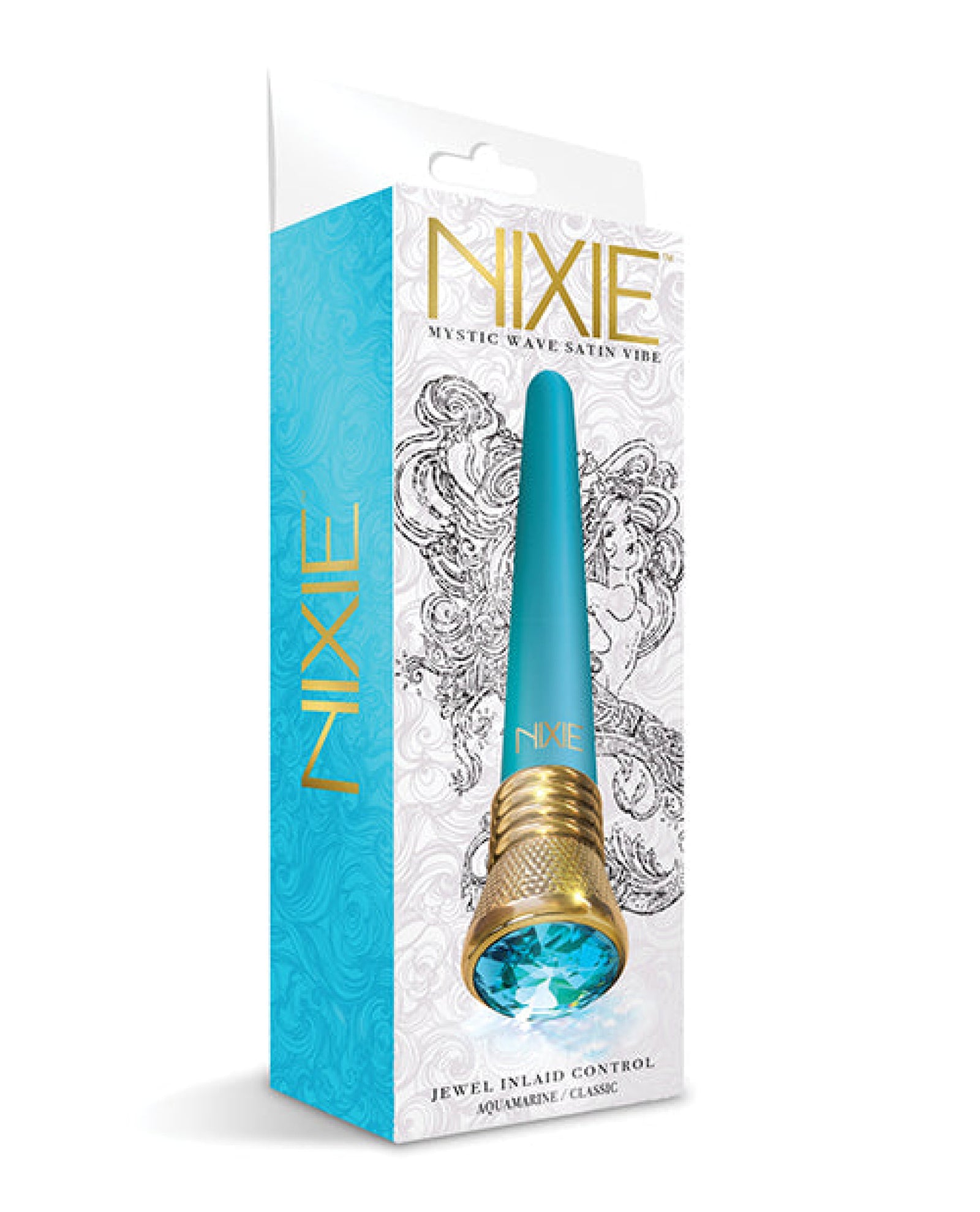 Nixie Mystic Wave Satin Classic Vibe - 10 Function Aquamarine Nixie