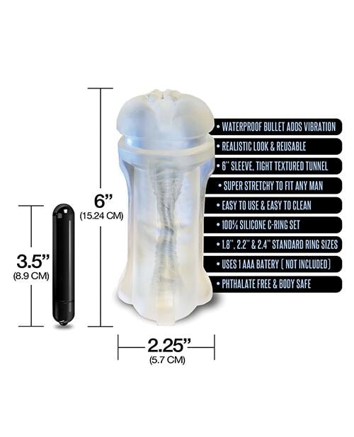 Mstr B8 Squeeze Vibrating Pussy Pack - Kit Of 5 Clear Mstr B8