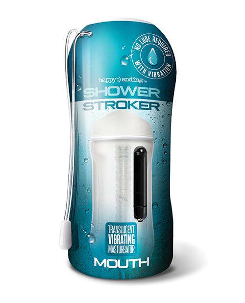 Shower Stroker Vibrating Mouth - Clear The Happy Ending