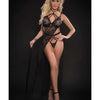 Lace Night Gown W/high Waist Strappy Panty O/s G World Intimates