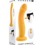Gender X Sweet Embrace Dual Motor Strap On Vibe W-harness - Yellow Gender X