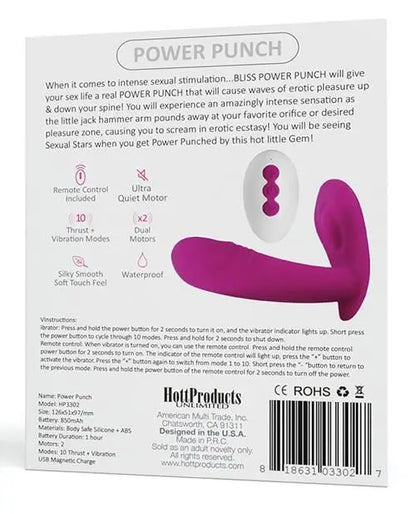 Bliss Power Punch Thrusting Vibe Hott Products