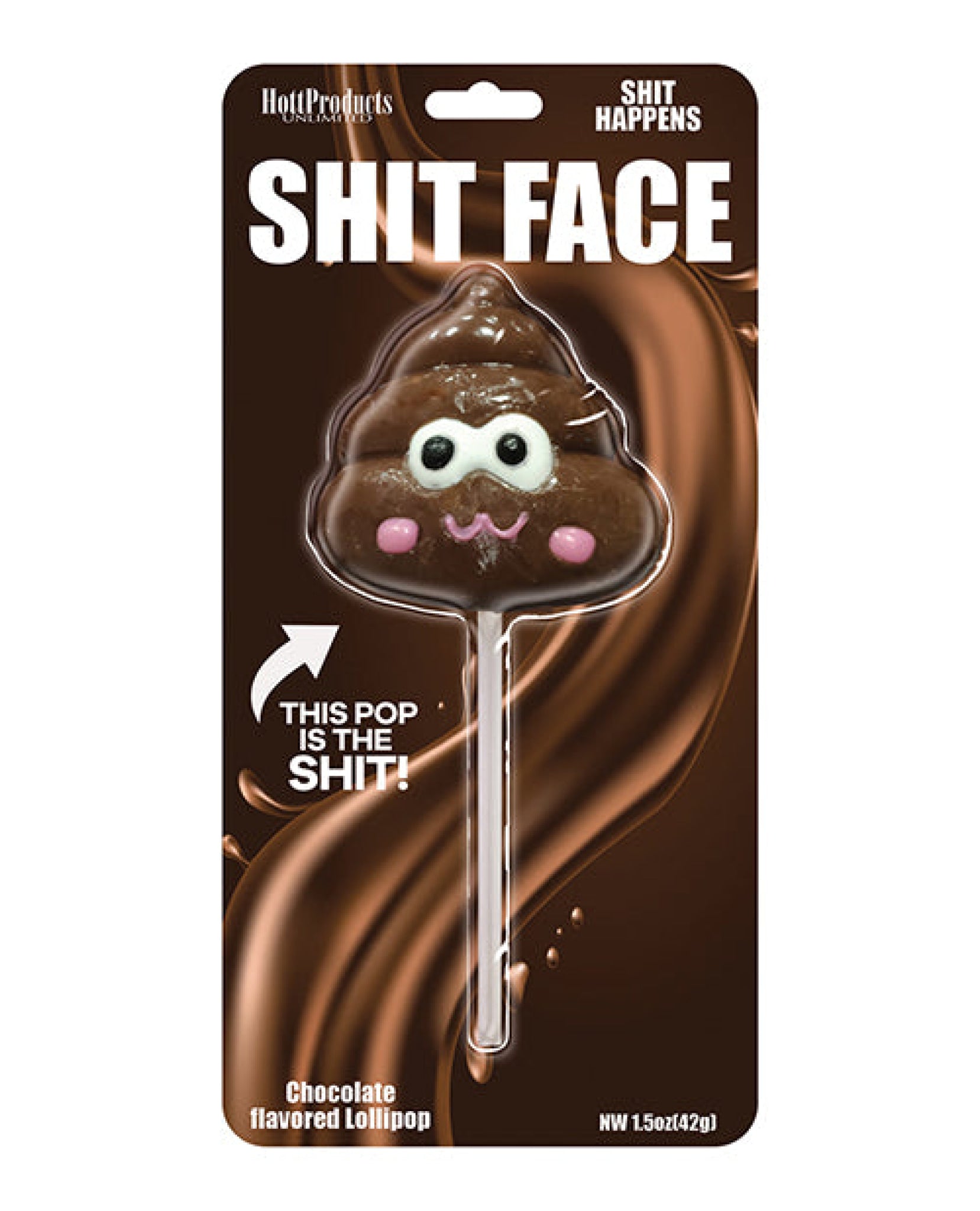 Shit Face Chocolate Flavored Poop Pop Hott Products